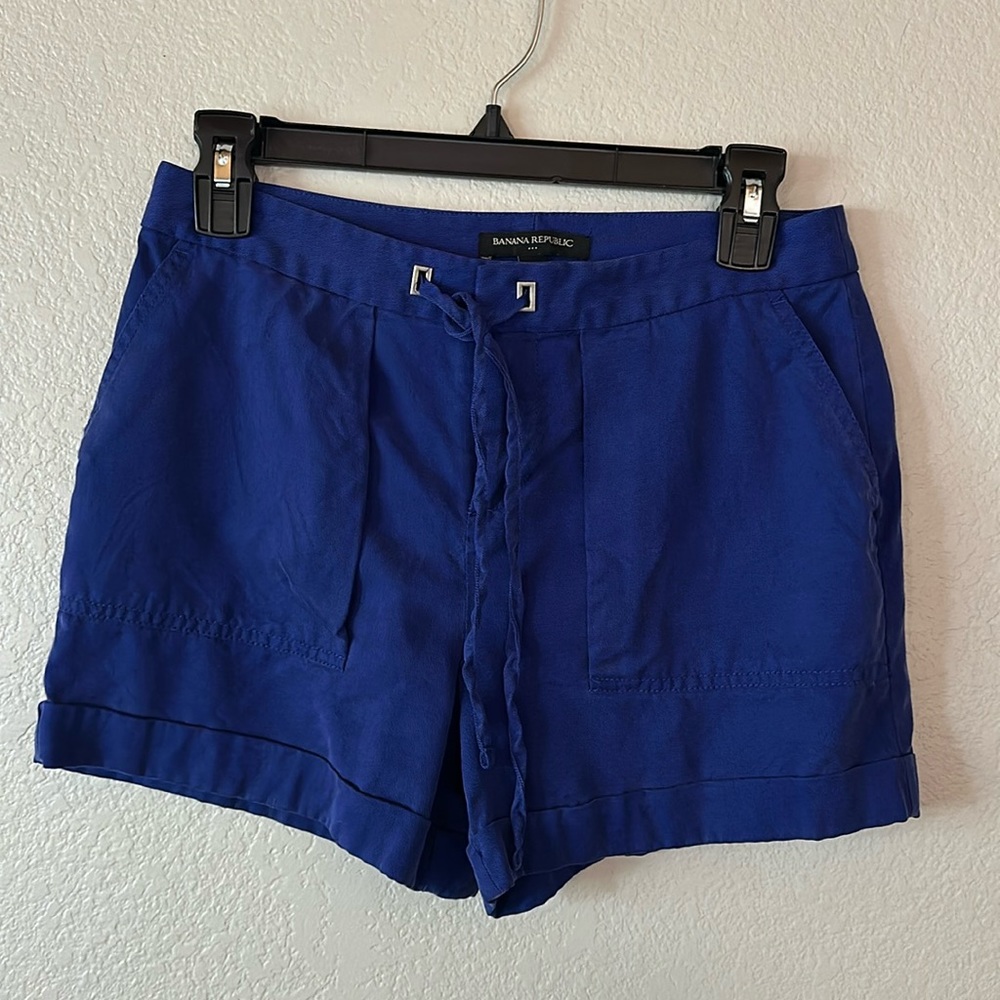 Banana Republic Blue Tuxedo Shorts Size 0